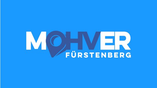 Logo MOHVER Fürstenberg auf blauem Hintergrund